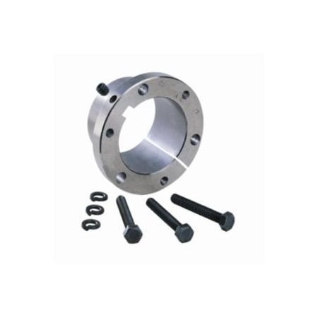 Dodge Industrial QD Bushing, 2-3/8 in Dia Bore, 2.81 in Dia Barrel, 3-7/8 in Dia Flange, 1.88 in OAL, Ductile Iron 120443